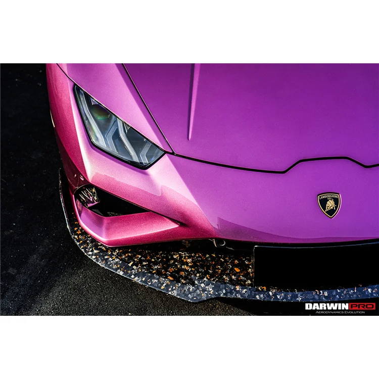 DarwinPRO OD style Dry carbon fiber Front lip ForLamborghini Huracan EVO RWD