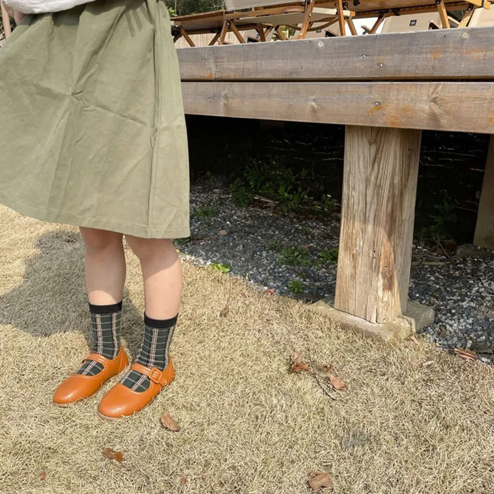 2022 корейский дизайн обувь для девочек детская кожаная карамельных