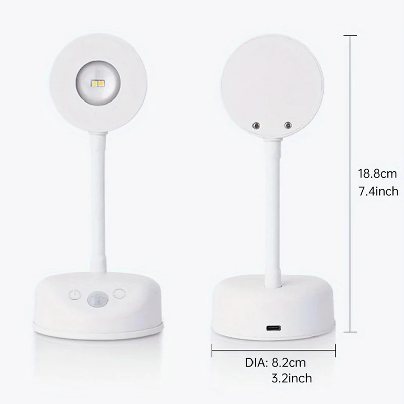 Rechargeable Motion Sensor LED Wall Light Battery Powered Induction Night Light For Stairs Living Room Bedroom Indoor Decor