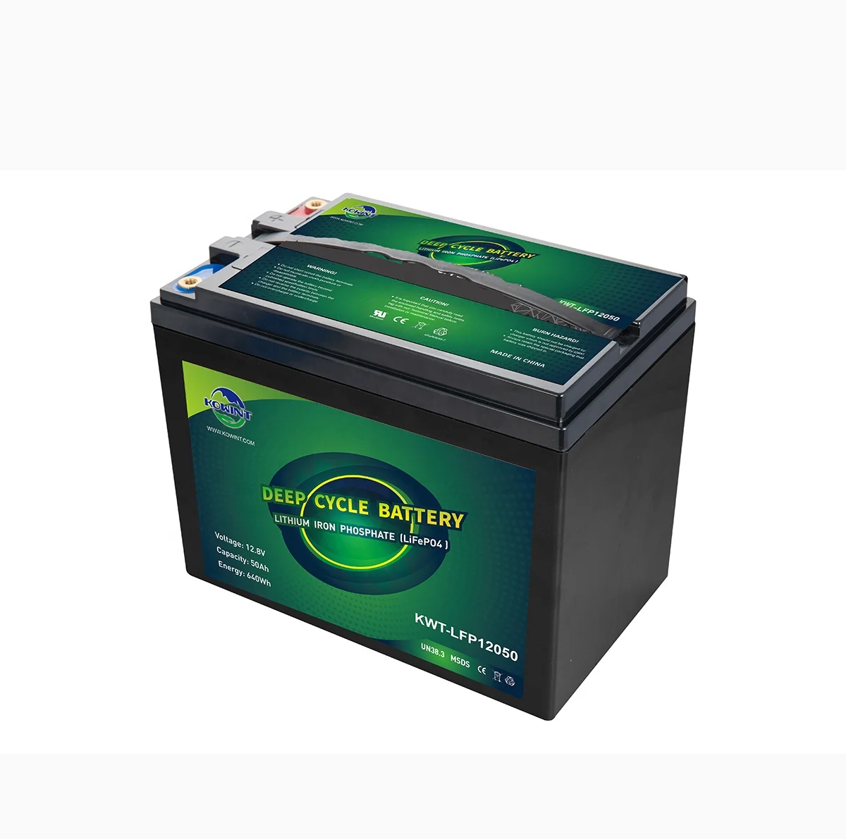 KOWINT LiFePO4 Battery 12V 50Ah LiFePO4 Battery Packs Replace SLA Battery