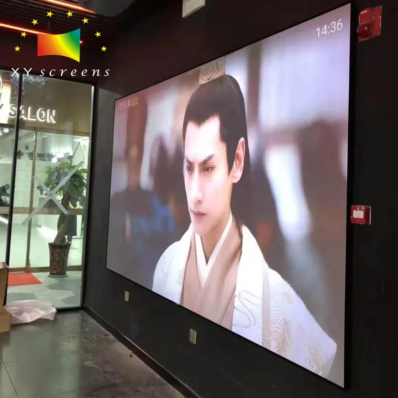 XYSCREENS проектор для домашнего кинотеатра, размер экрана от 150 дюймового PET GRID UST