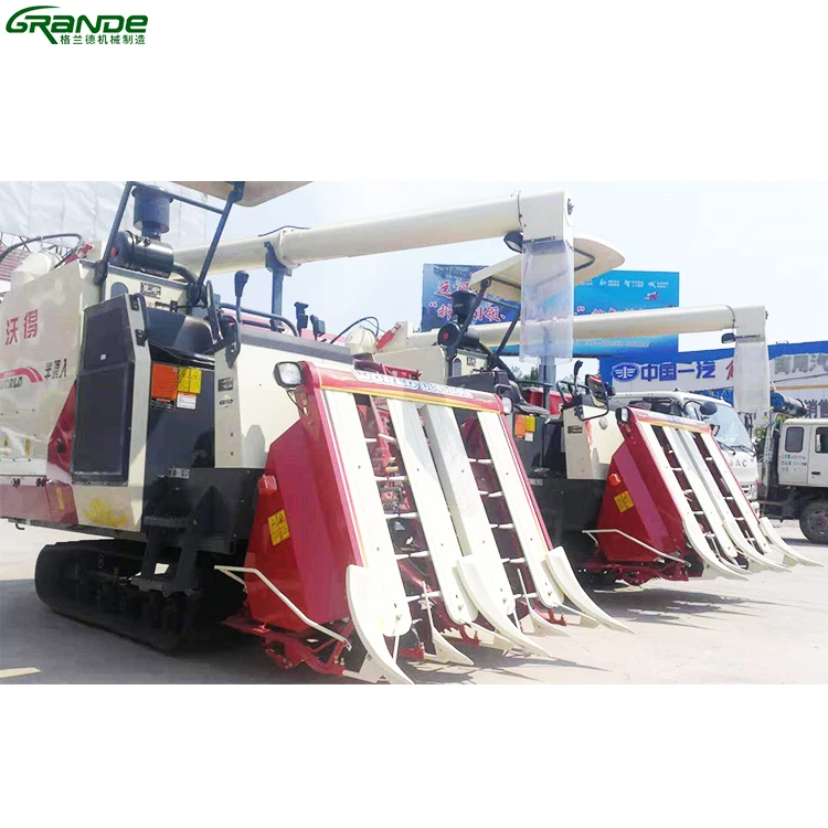 low price WORLD head feed half feed rice combine harvester