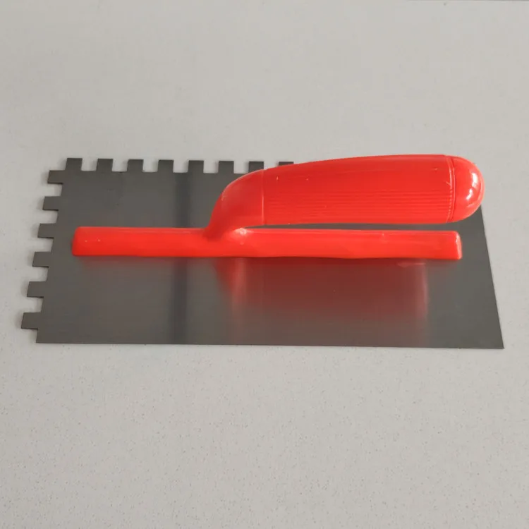 Красная пластиковая ручка Штукатурная шпатель с зубьями строительные инструменты