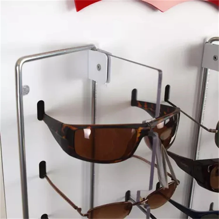 Metal Acrylic Eyewear Glasses Display Stand Eyeglass Sunglasses Showcase Display Rack
