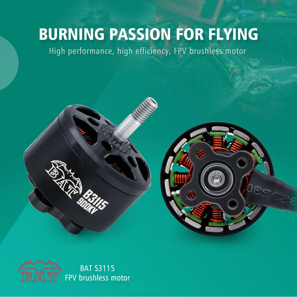 Professional Surpass High-performance FPV Motor B 3115 900KV 1050KV For 10 inch RC FPV Drone Aircraft  Helicopter