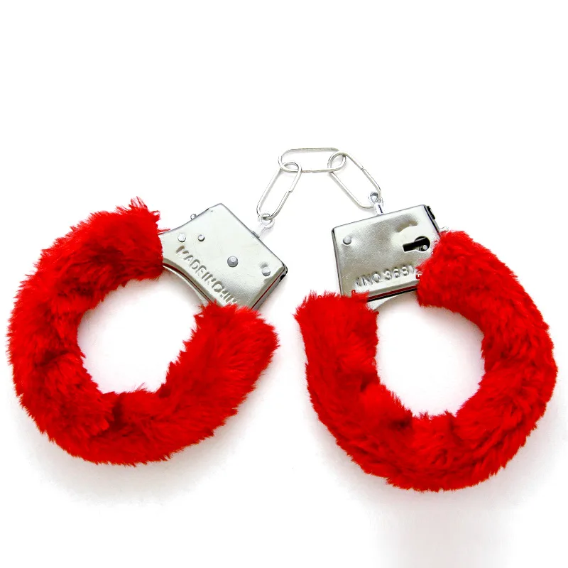 Handcuffs Key Wrist Cuffs for Cosplay Fancy Dress Party BDSM Bondage Fluffy Furry Metal SM Game Play Acceptatble SINSHIN CN;GUA
