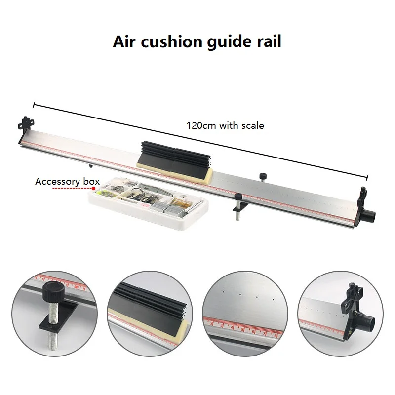 Air cushion guide photoelectric door 2 air cushion track linear guide slide slide rail small air source physics and mechanics