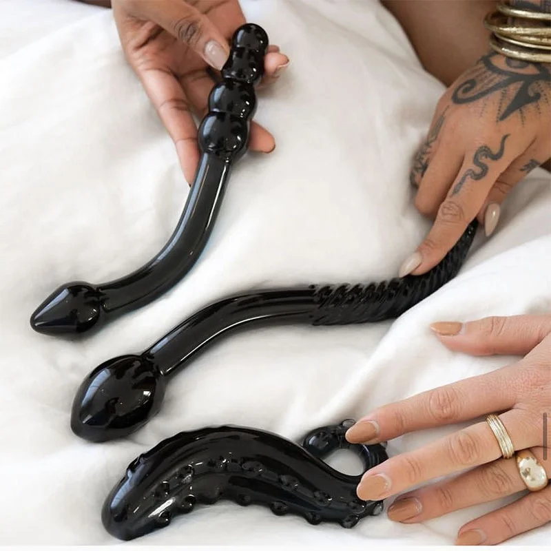 wholesale rose quartz Crystal Serpent Dildo double curved crystal dildo Crystal Serpent Dildo