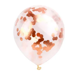 Factory Direct Sales 12 Inch Transparent Aluminum Foil Sequined Balloon Wedding Holiday Party Decoration Balloon