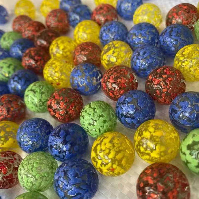 Low Price beads glass stone 16mm glass marble balls glass pony beads Toy for Chinese Checkers