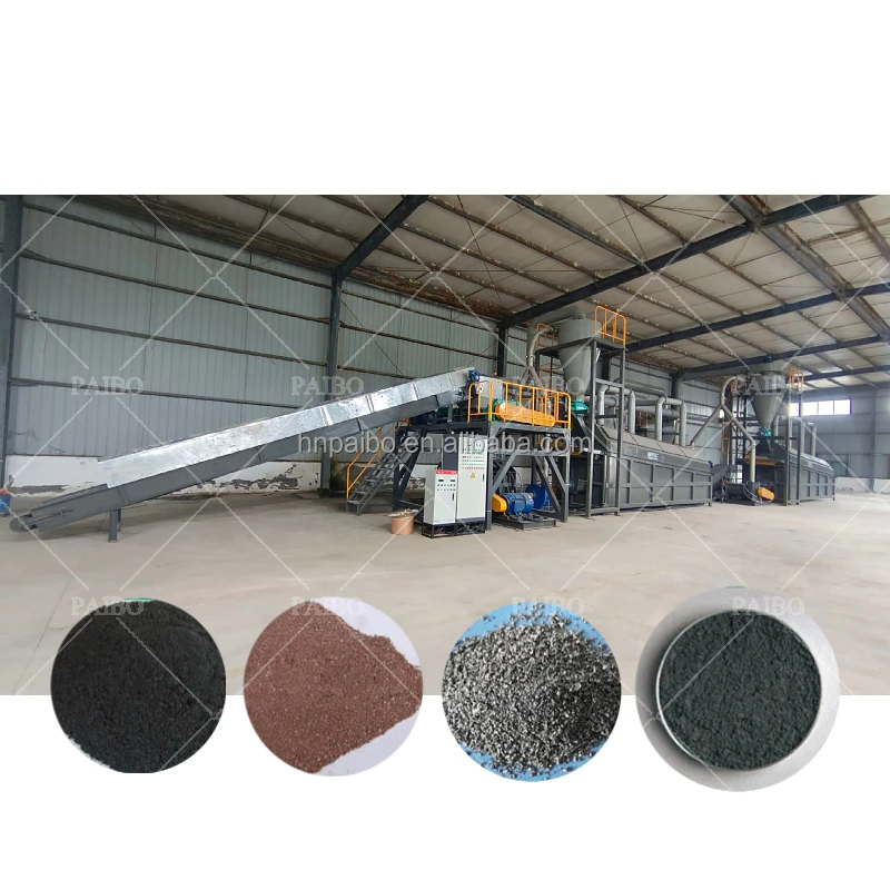 2023 Hot Sale Waste Lithium Battery Metal Recovery Positive And Negative Plates Crushing Sorting And Recycling Machine