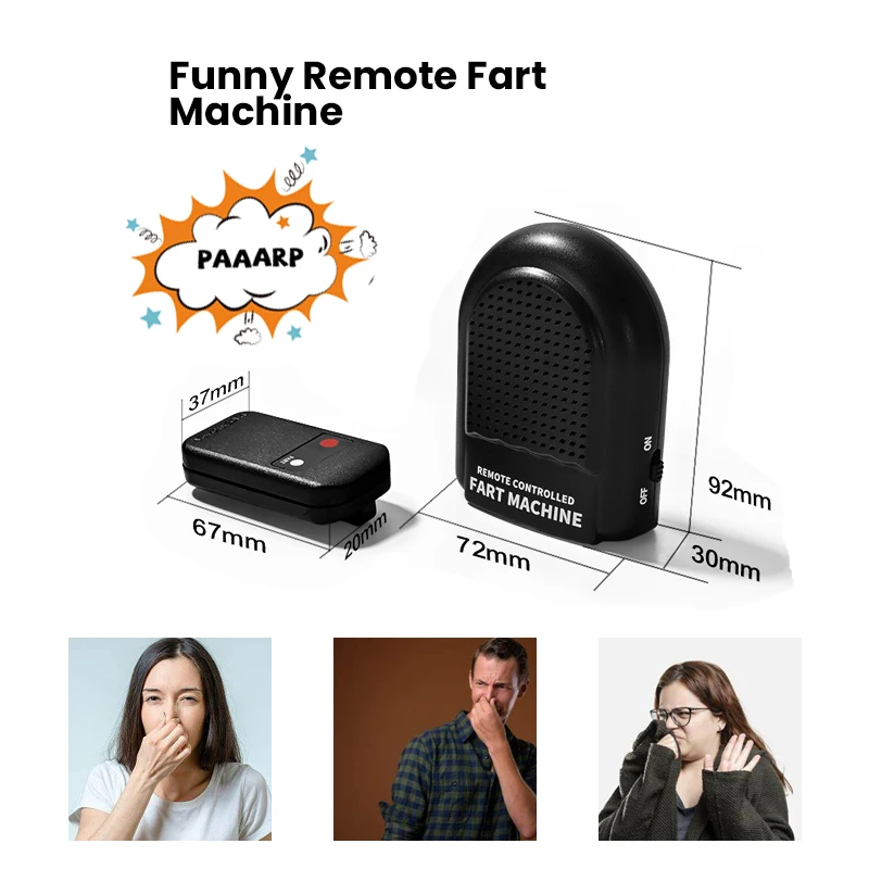 Rechargeable Portable Wireless 1-Piece  Remote Controlled Funny Real Sound Prank Gift Consumer Electronics Fart Machine