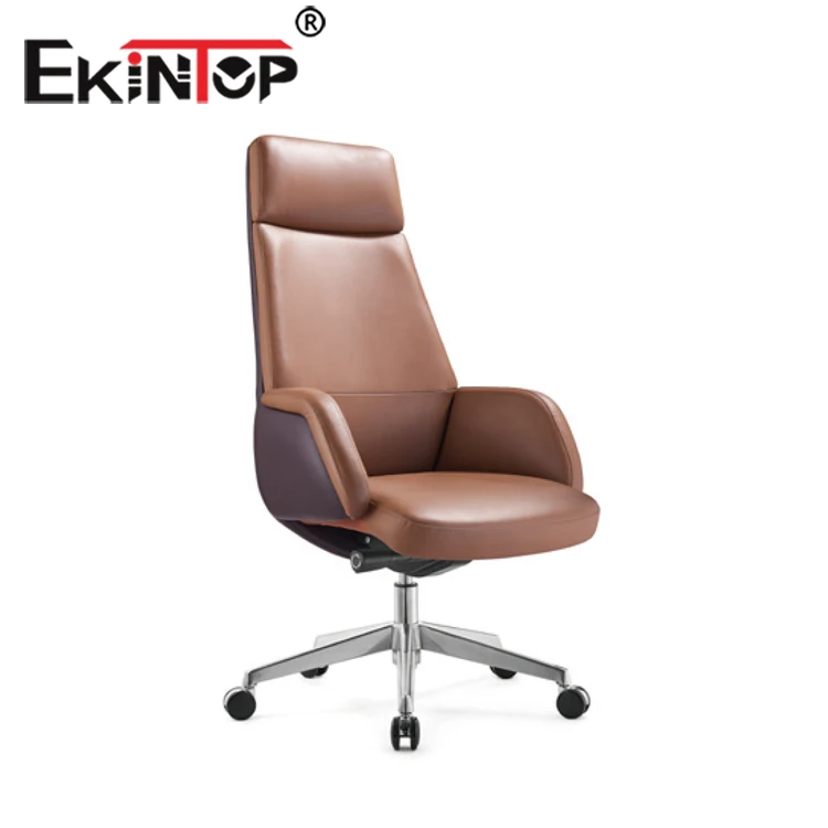 Modern style mesh office chair leather seat leather Office Chair withwheels