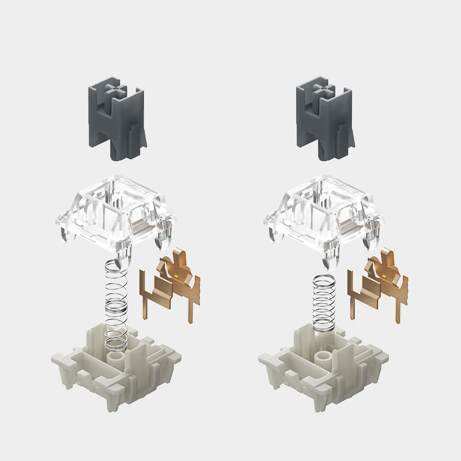 Gateron SMD Silver Pro Switch with Factory Lubrication 3pins For Mechanical Gaming Keyboard