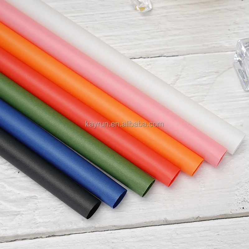 disposable straw packs, Custom Single use purple colored PLA ecofriendly biodegradable Coffee drinking plastic disposable straws