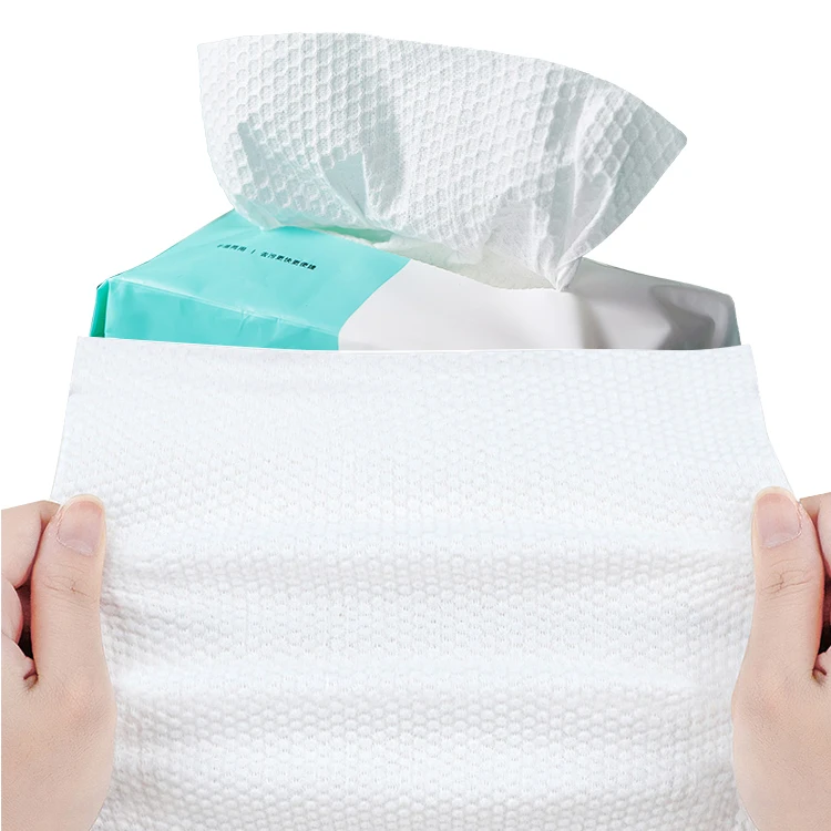 Washable Kitchen Professional Cleaning Cloths Dish Towel 100% Wood Pulp White Cotton Rags For Cleaning