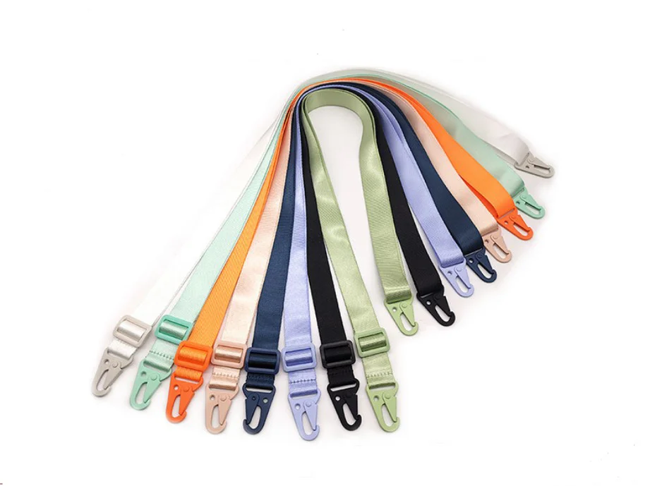 Popular Nylon Rope Certificate Commuting Party Colorful Key buckle Hanging Rope Hanging Neck Hanging Rope
