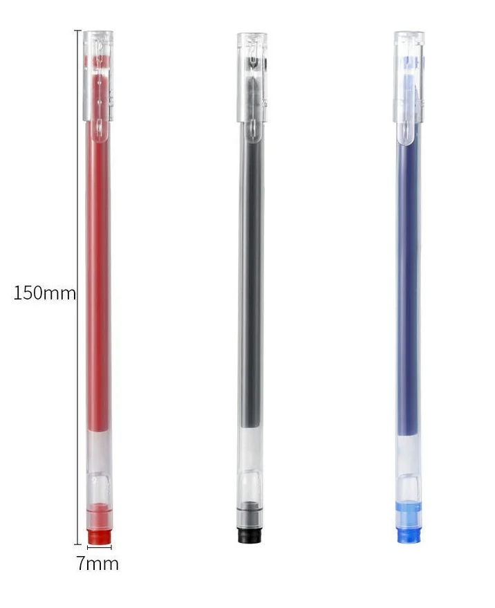 Large Capacity Gel Pen Needle Tube Carbon 0.5mm For Student Exam Office Signature Pen