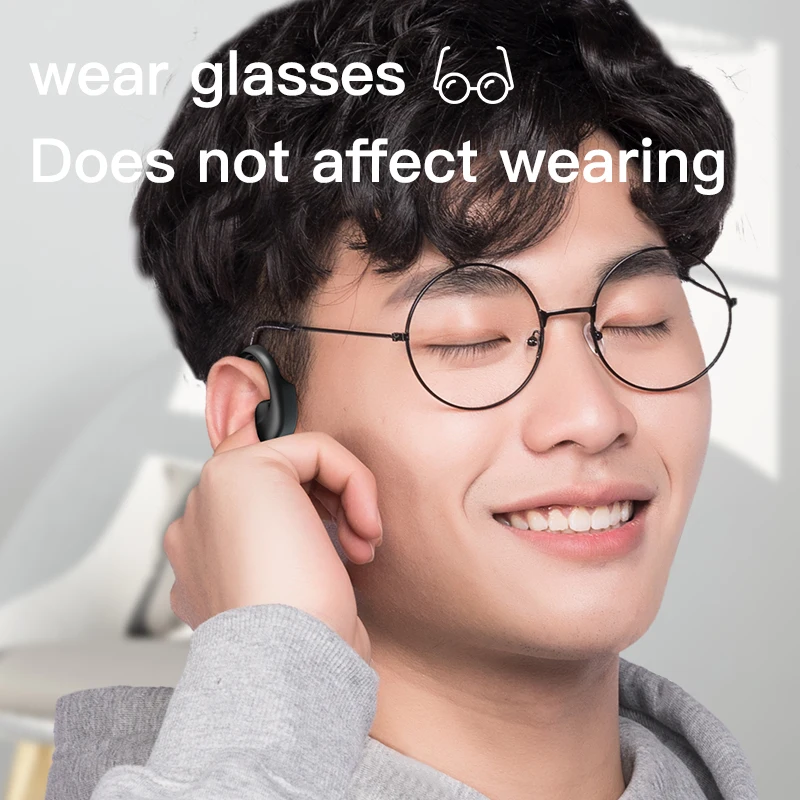 G100 Bone Conduction Bluetooth 5.1 Wireless Headphone Sports Outdoor Waterproof Headset with Microphone Handsfree earphone