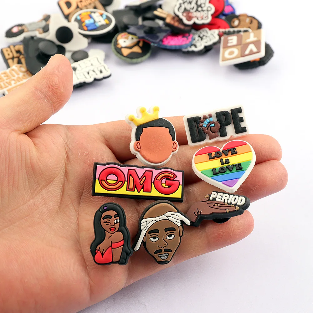 
newest custom horse kids new design decorations clogs mexicen vagina crocz rugrats bad bunny basketball shoe charms 