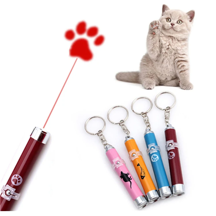 LED laser cat teaser wand Laser pointer cat interactive toys LED Light Torch Laser with electronics
