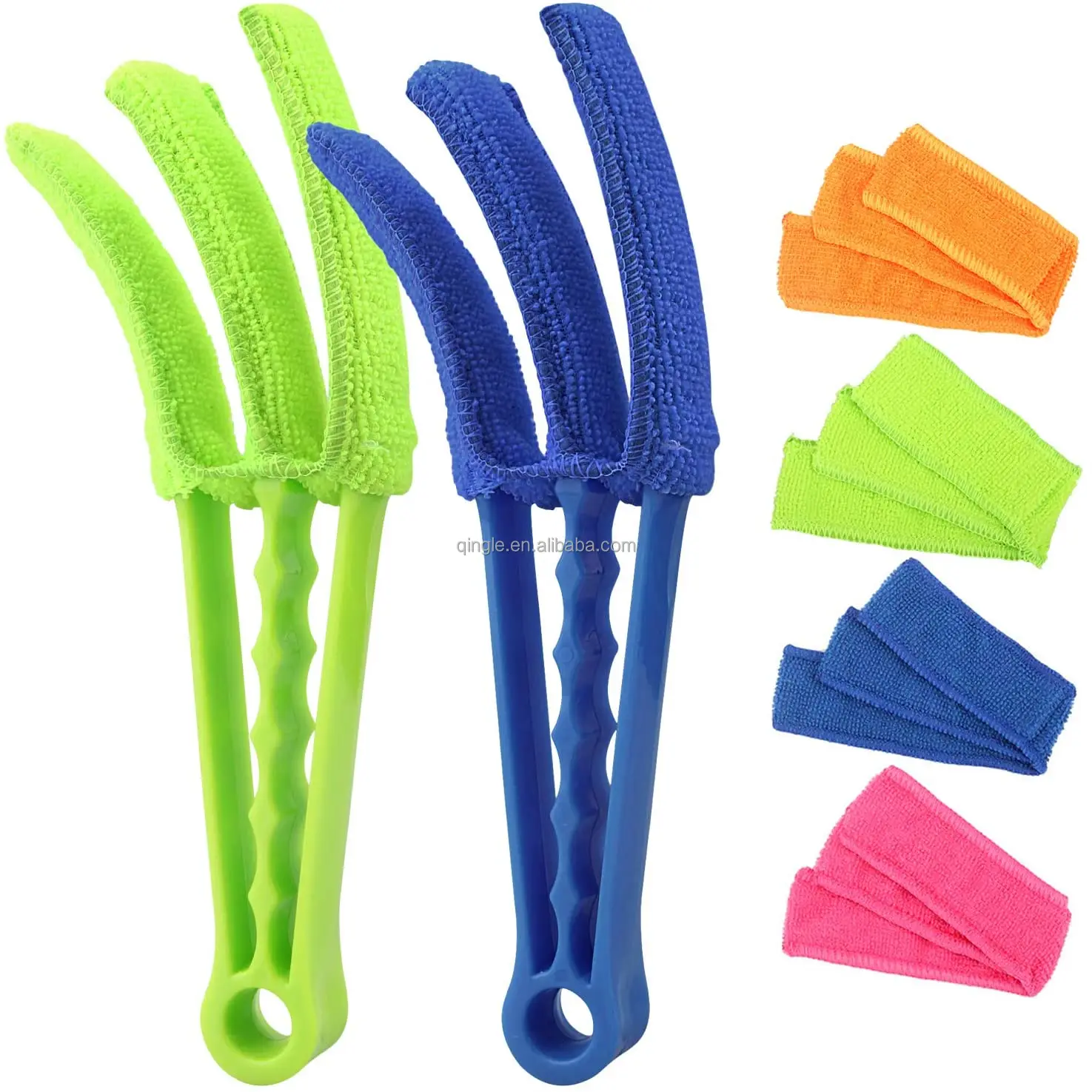 Qingle Hot selling microfiber  duster Shutter Blind cleaning brush for car Domestic air conditioning