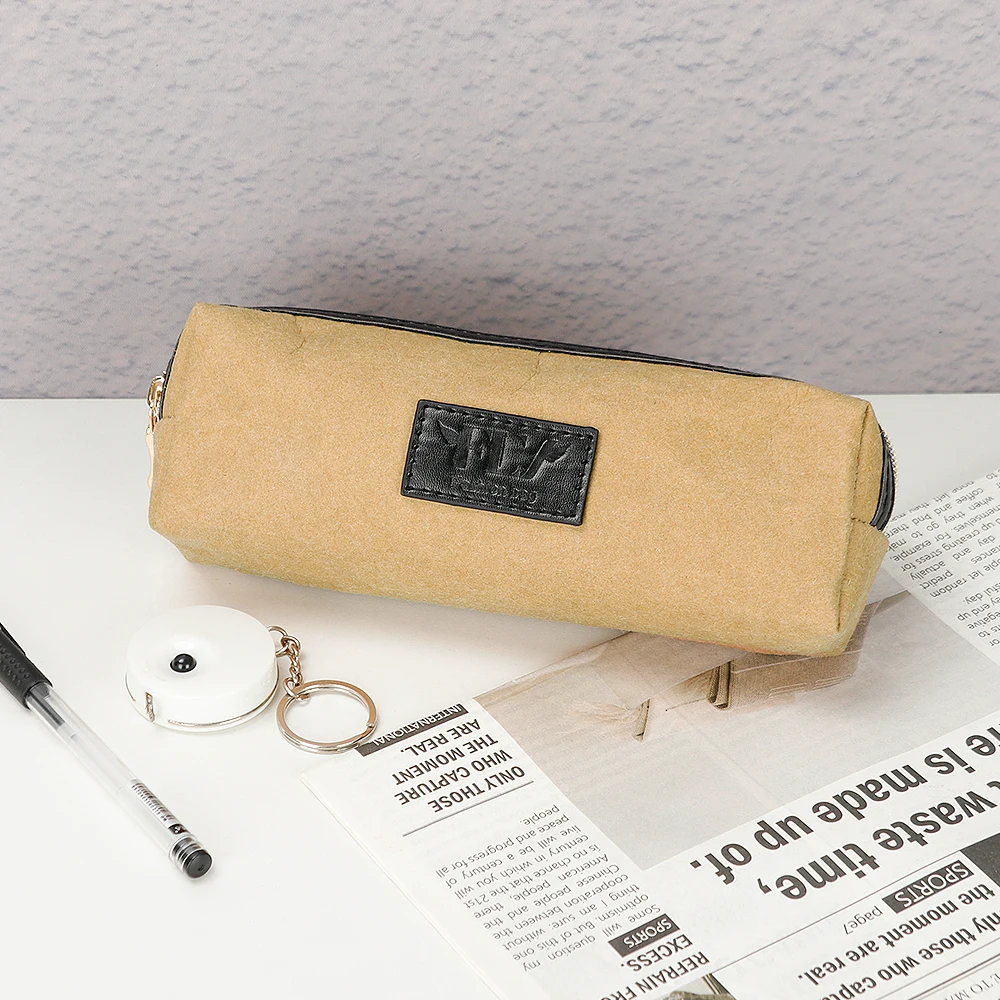 Custom Tyvek Cosmetic Brush Bag Makeup Storage Bag With Zipper