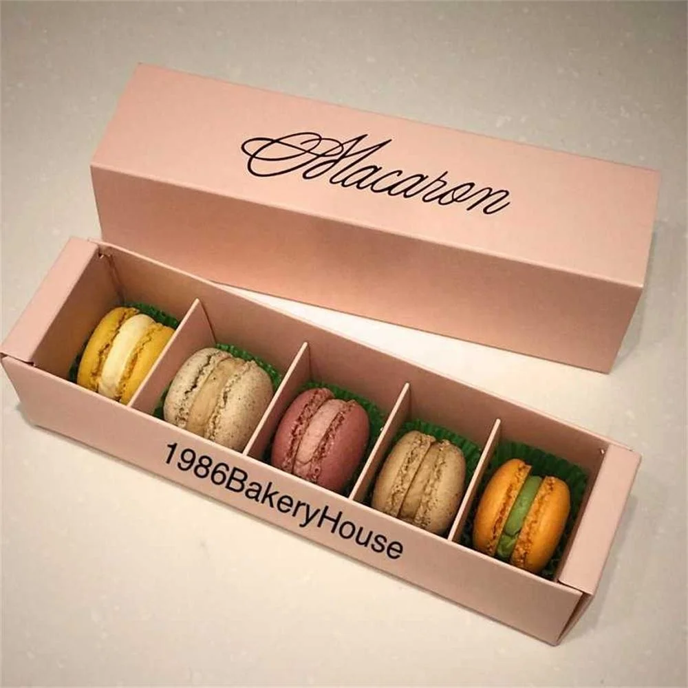 clear customized plastic packaging macaron box