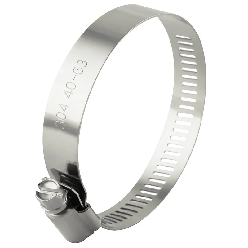 China Factory Price 316 Stainless Steel Quick Release Hydraulic Heavy Duty Pipe Clamp 1/4 American Type Hot Hose Clip Hose Clamp