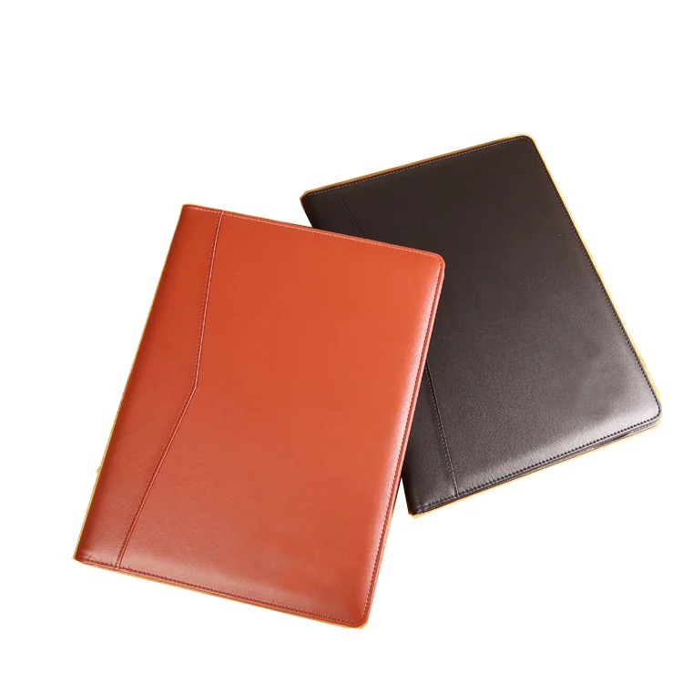 China pu leather conference file folder hotel compendi executive business file folder with card pocket,portfolio with pen holder