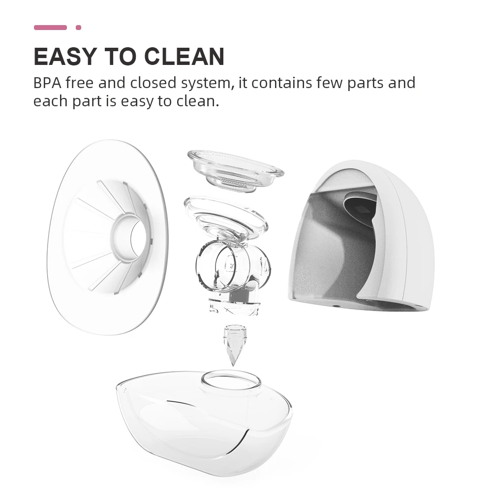 Private Label Wearable Breast Pump Electric Hands Free Breast Milk Pump Machine Wireless Auto Breastfeed Freehand Breastpump