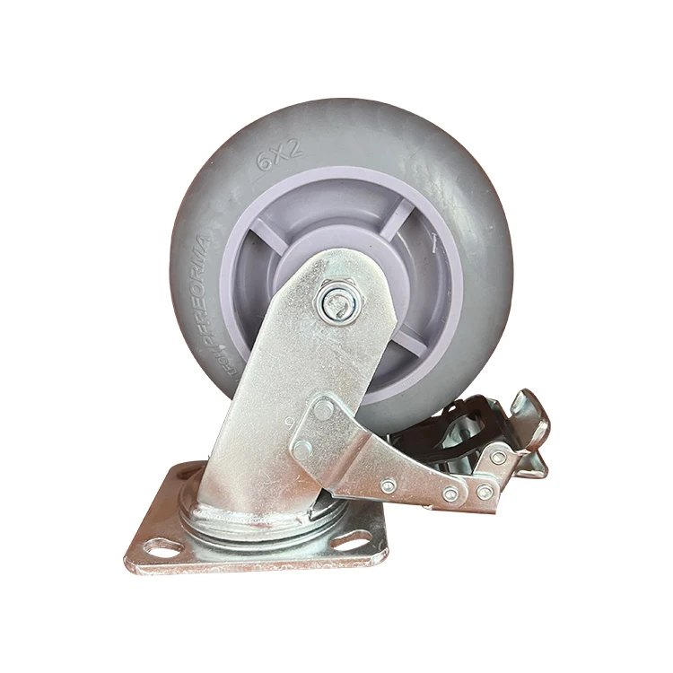 Swivel 6 Inch Industrial Castor Hand Truck Tpr Heavy Duty Caster Trolley Wheel Caster