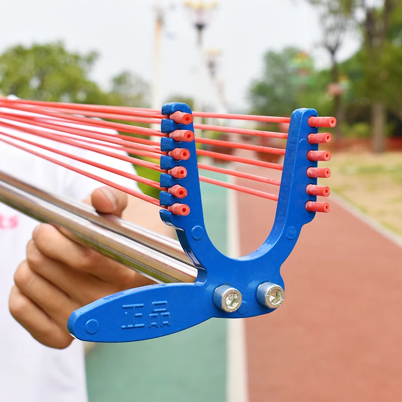 New Hunting Slingshot Metal Professional Powerful with 12 Strands of Rubber Band Outdoor Shooting Sling Shot