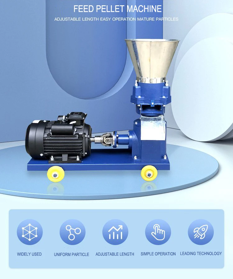 Feed Processing Machines Sheep Chicken Goat Cow Animal Agriculture Feed pellet Making Machines