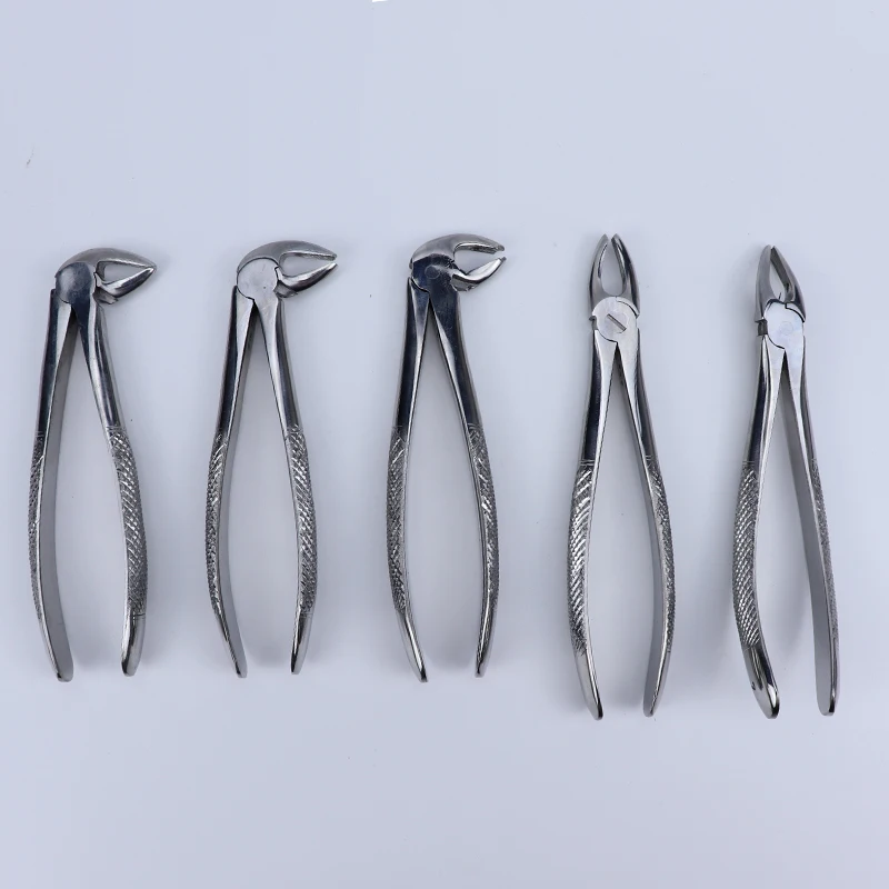 New Dental Instruments Tooth Extracting Forceps Stainless Steel Dental Extracting Forceps