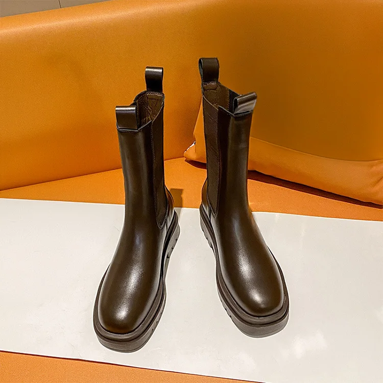 Fashionable High Quality women leather boots genuine leather boots design your own boots