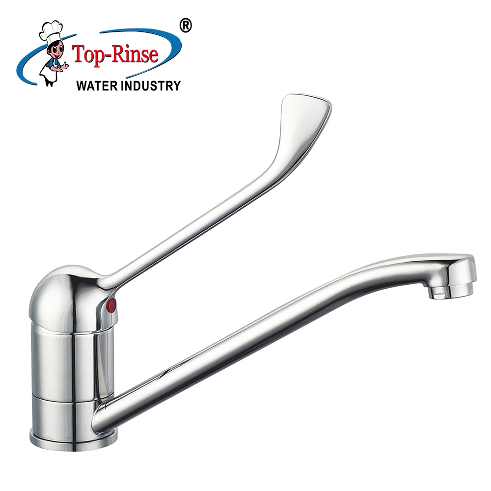 Deck Mounted Standard Brass Wash Cheaper Handle Chrome Water Sink Sanitary kraan Bathroom Basin Faucet