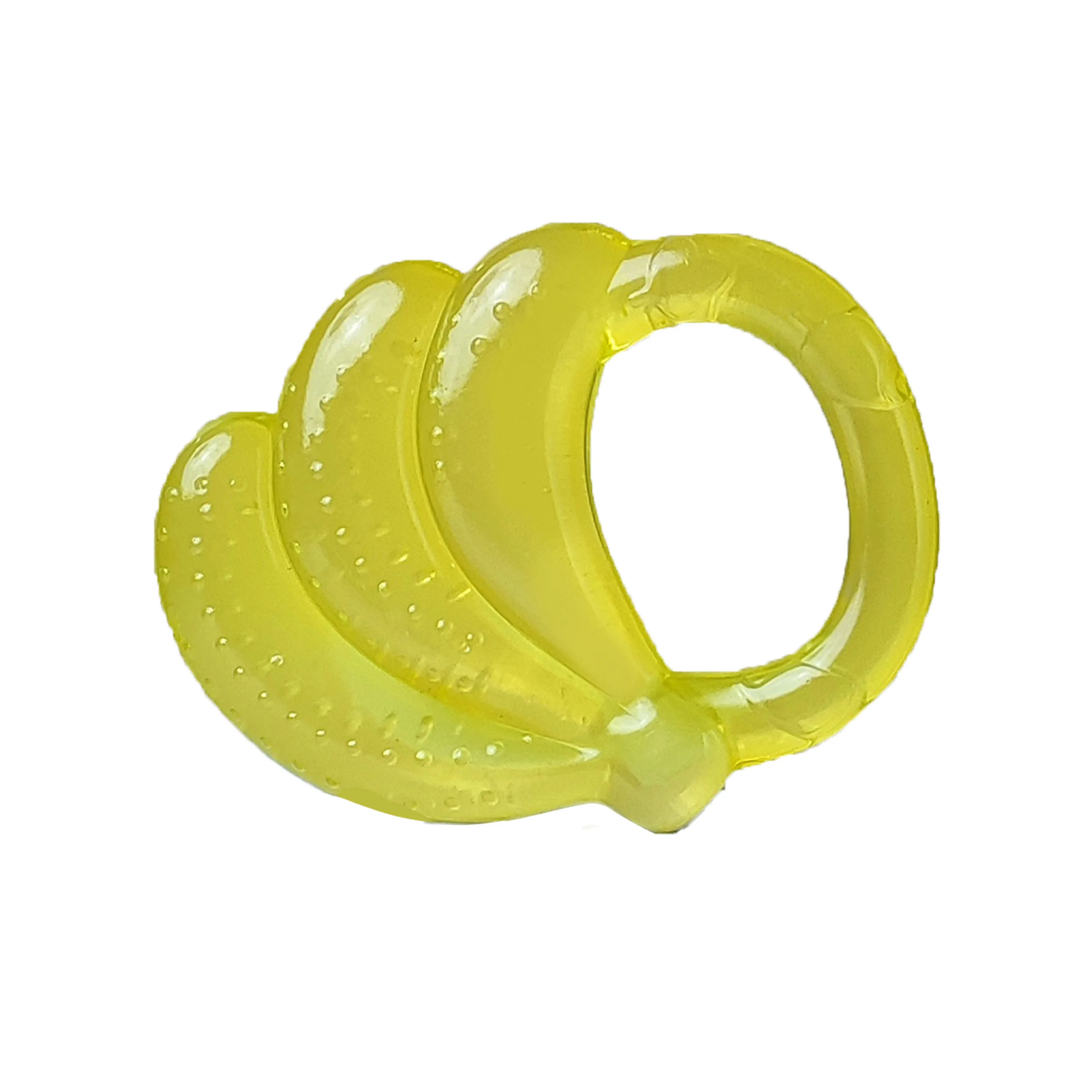 Banana shaped baby teething chew, environmentally friendly and odorless