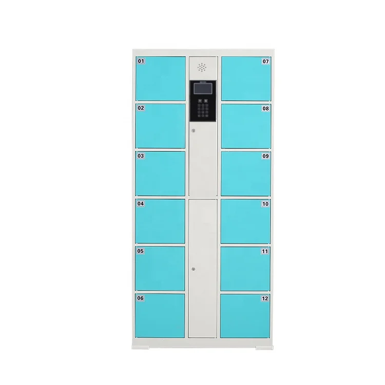 automation digital pin code locker smart luggage storage locker with face recognition barcode system