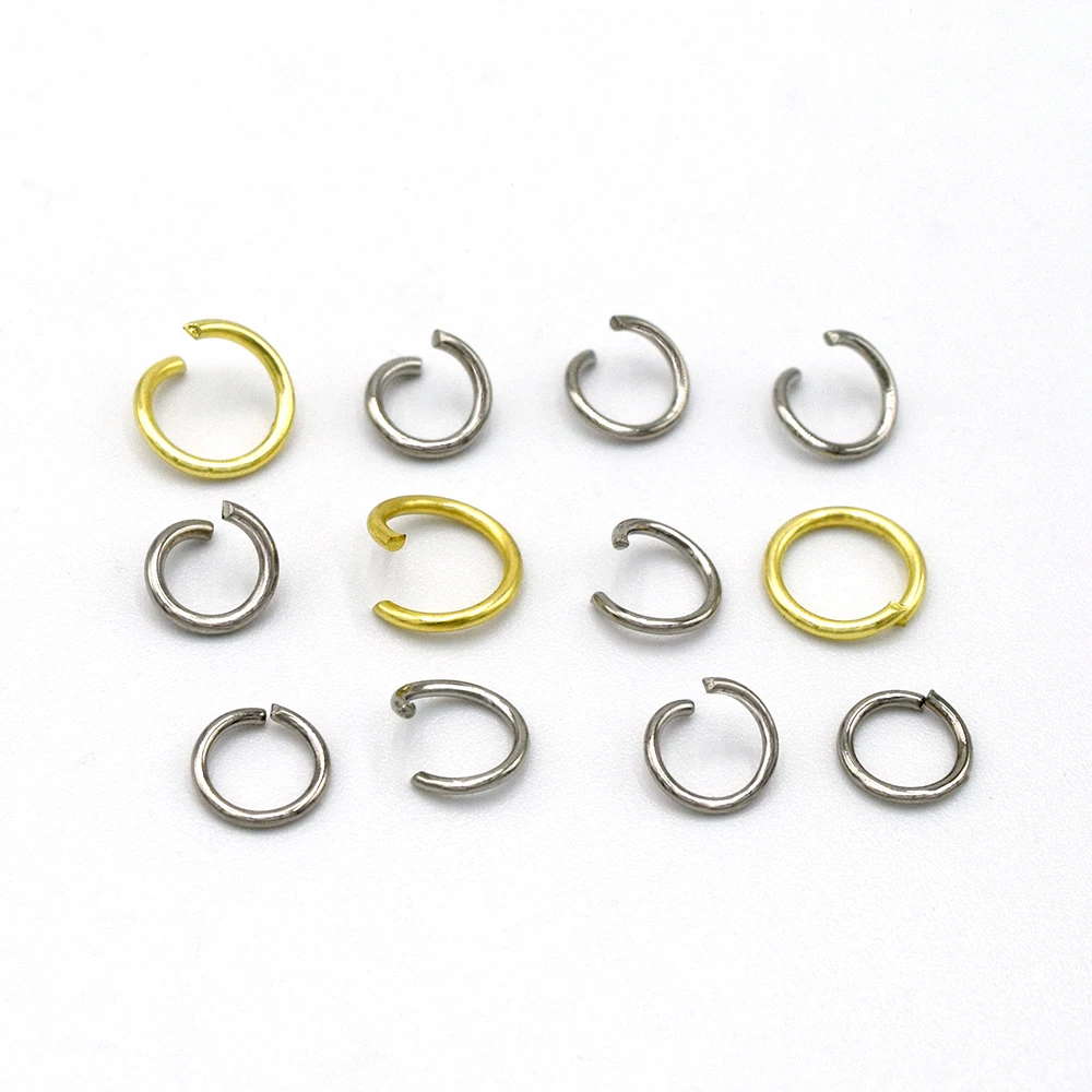 Wholesale DIY 304 Stainless Steel round Jump Ring Keychain 4mm 3mm 6mm Split Ring Findings for Jewelry Making Accessories