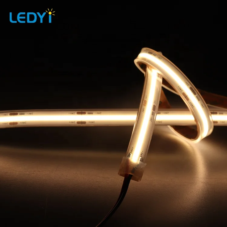 
Wholesale cheap 480chips per meter IP65 silicone tube waterproof cob led strip fob led ribbon for building hotel 