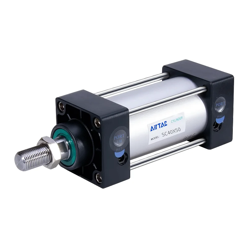 
 AIRTAC SC40X25X50X75X100X125X150X200 aluminium alloy Standard cylinder compact pneumatic air cylinders pneumatic double acting  