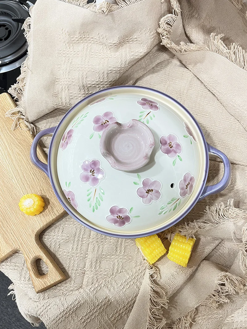 Hot Selling Ceramic Casserole High Temperature Resistant Clay Pot Rice Stone Pot Clay Casseroles