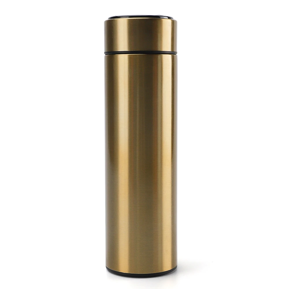 2020 Wholesale Custom Stainless Steel Vacuum Temperature Display Thermos Cup Travel Bottle Smart Vacuum Flask 500ml