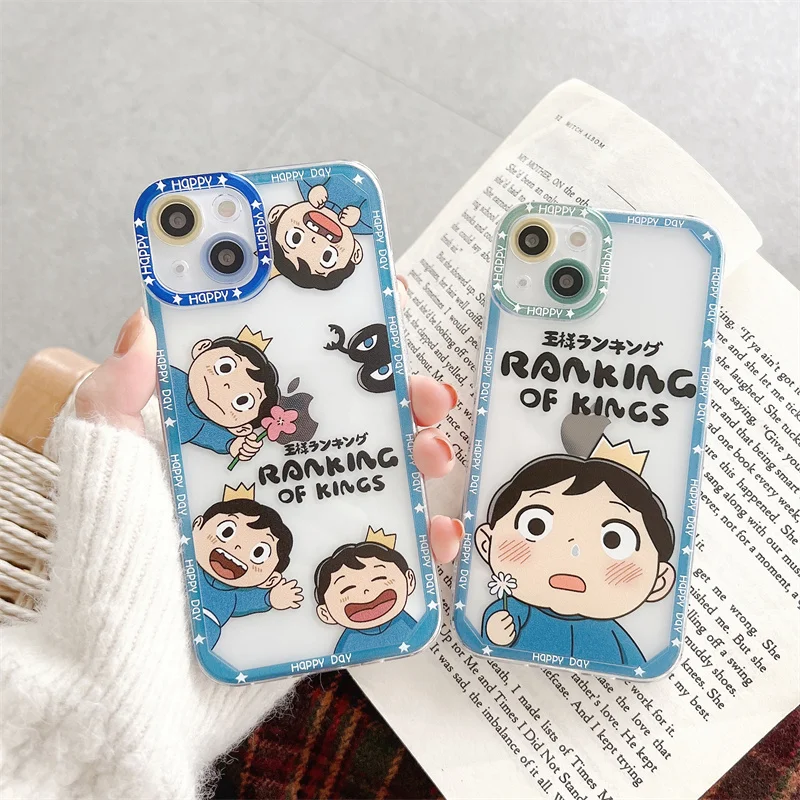 Hot Sale Cartoon Ranking of Kings Pattern Phone Case for iPhone 13 Creative Cute Anime Cover for iPhone 12/11/7/8/XR/X/XS/MAX