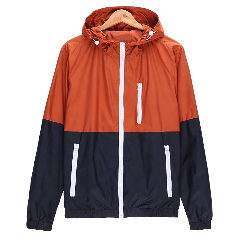 2024 Casual Fashion Zip Up Hooded Jackets Slim Fit Sports Jacket Outdoors Unisex Windbreaker