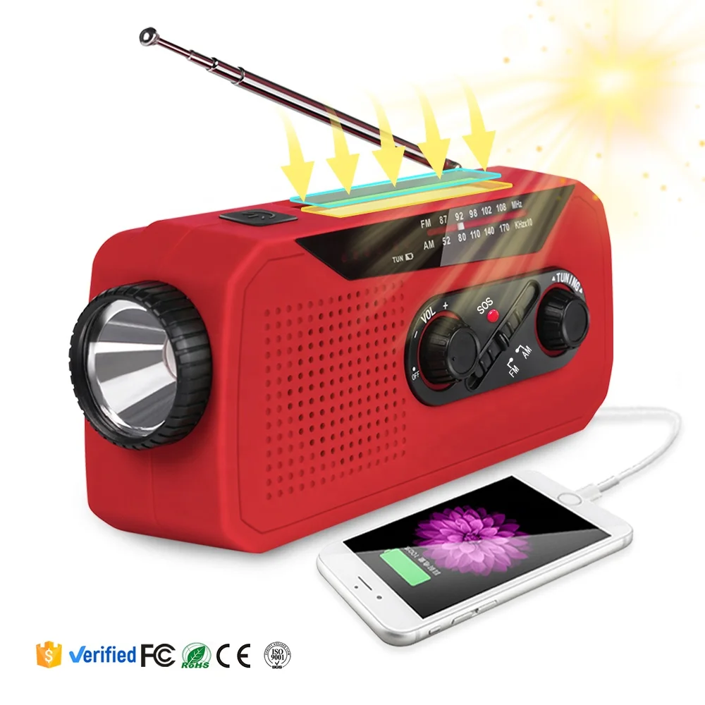 Dropshipping zhuhai dooomore new product am fm portable radio with flashlight