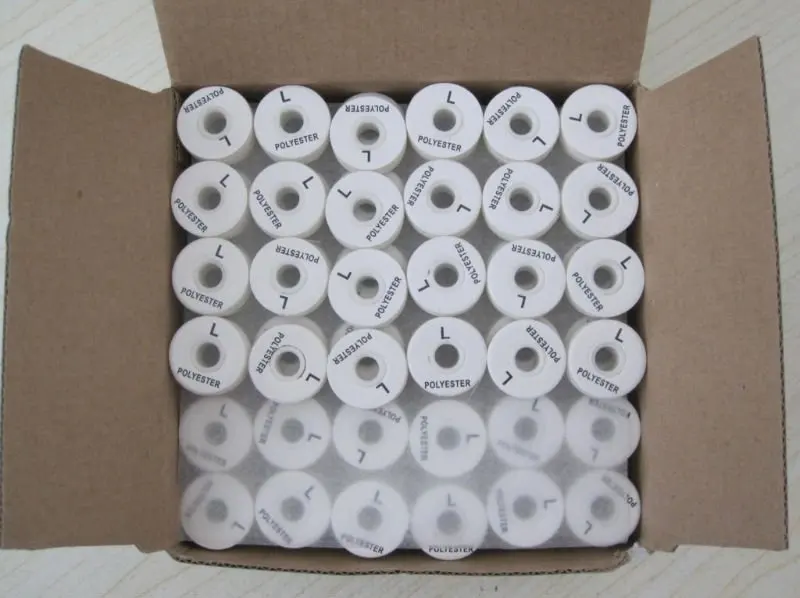 Polyester bobbin thread for embroidery machine 70D/2  size L