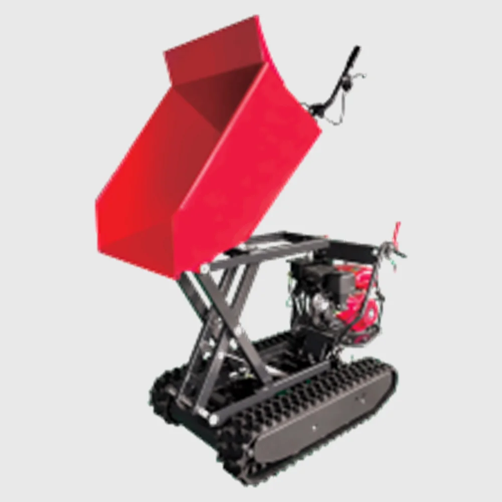 handy mini transporter hydraulic tip 500kg mini track dumper
