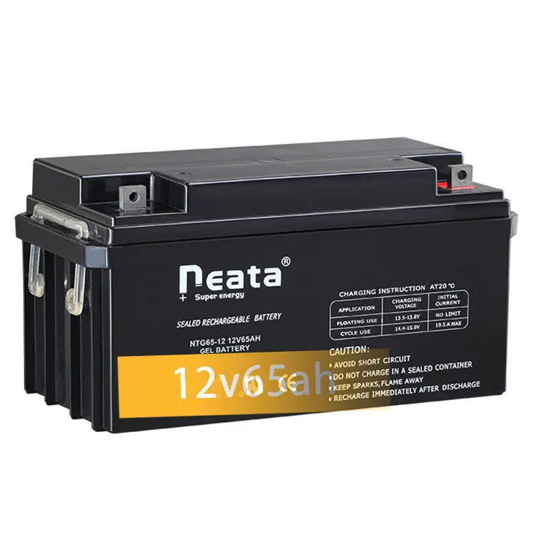 Neata Inverter Storage Lead Acid Battery Rechargeable Accumulator 12V 65ah 10hr for UPS, Solar, Security Power System